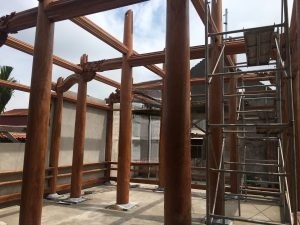 nhà gỗ 5 gian