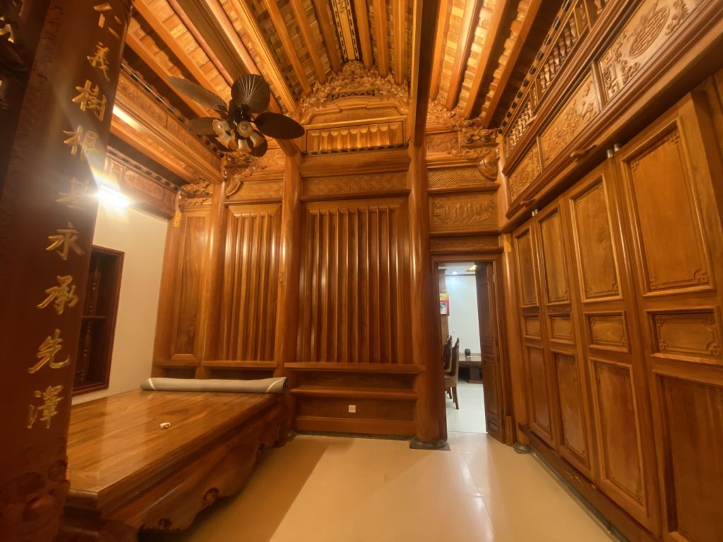 nhà gỗ 3 gian