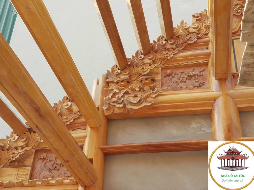 nhà gỗ 5 gian