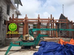 Nhà gỗ 5 gian 22 cột có buồng gói