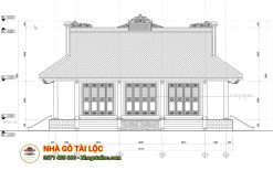 nhà gỗ 3 glan 2 chái