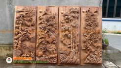 Nhà gỗ đỏ 3 gian 22 cột